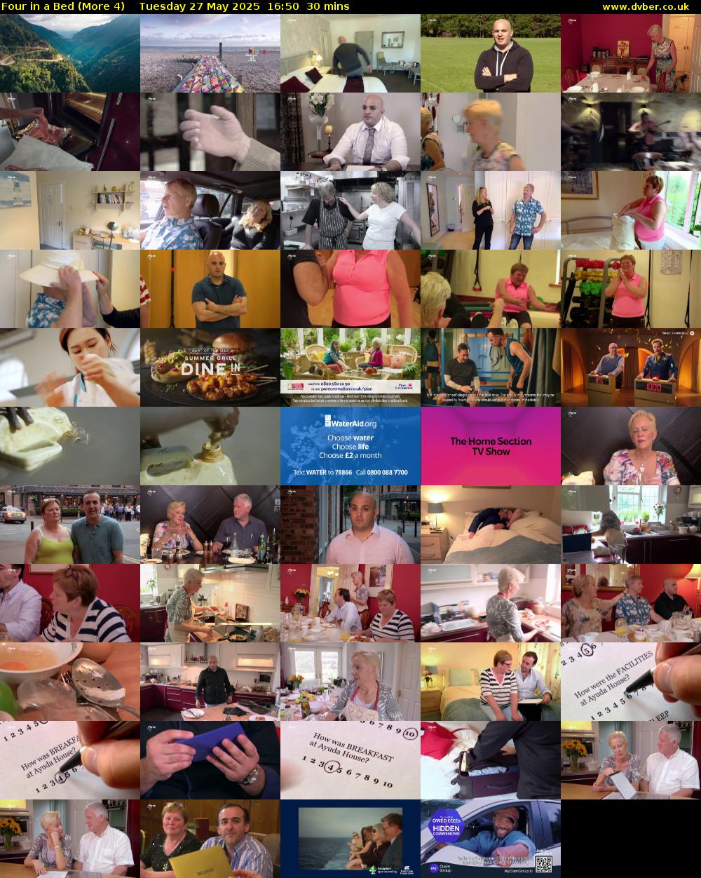 Four in a Bed (More 4) Tuesday 27 May 2025 16:50 - 17:20