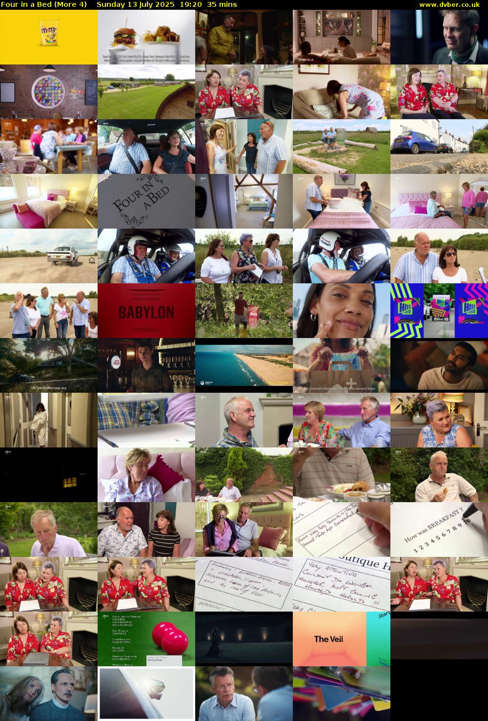 Four in a Bed (More 4) Sunday 13 July 2025 19:20 - 19:55