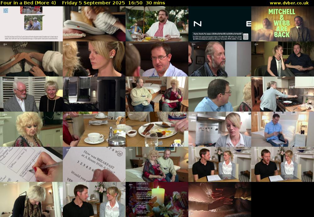 Four in a Bed (More 4) Friday 5 September 2025 16:50 - 17:20