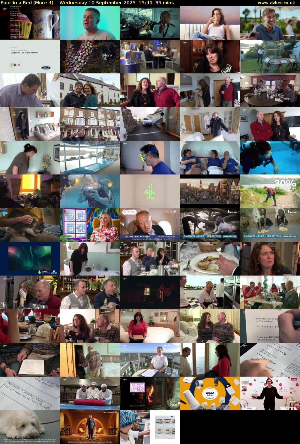 Four in a Bed (More 4) Wednesday 10 September 2025 15:40 - 16:15