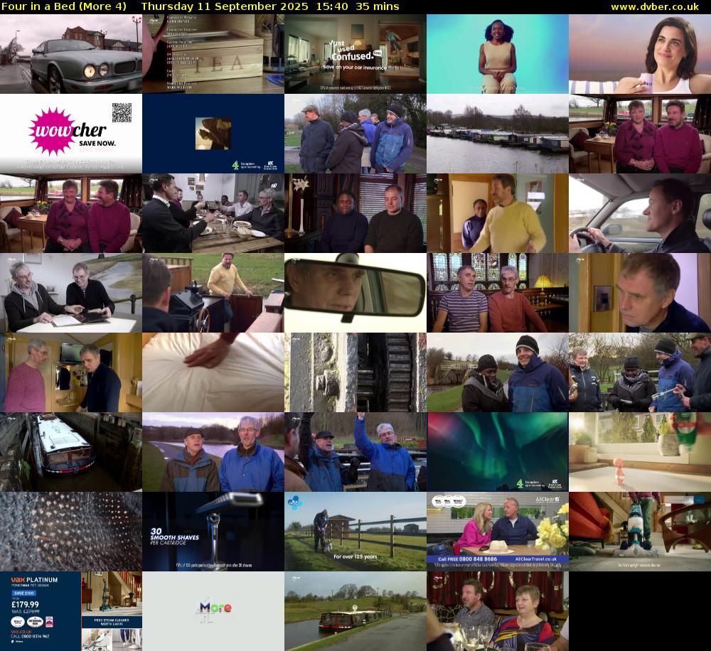 Four in a Bed (More 4) Thursday 11 September 2025 15:40 - 16:15