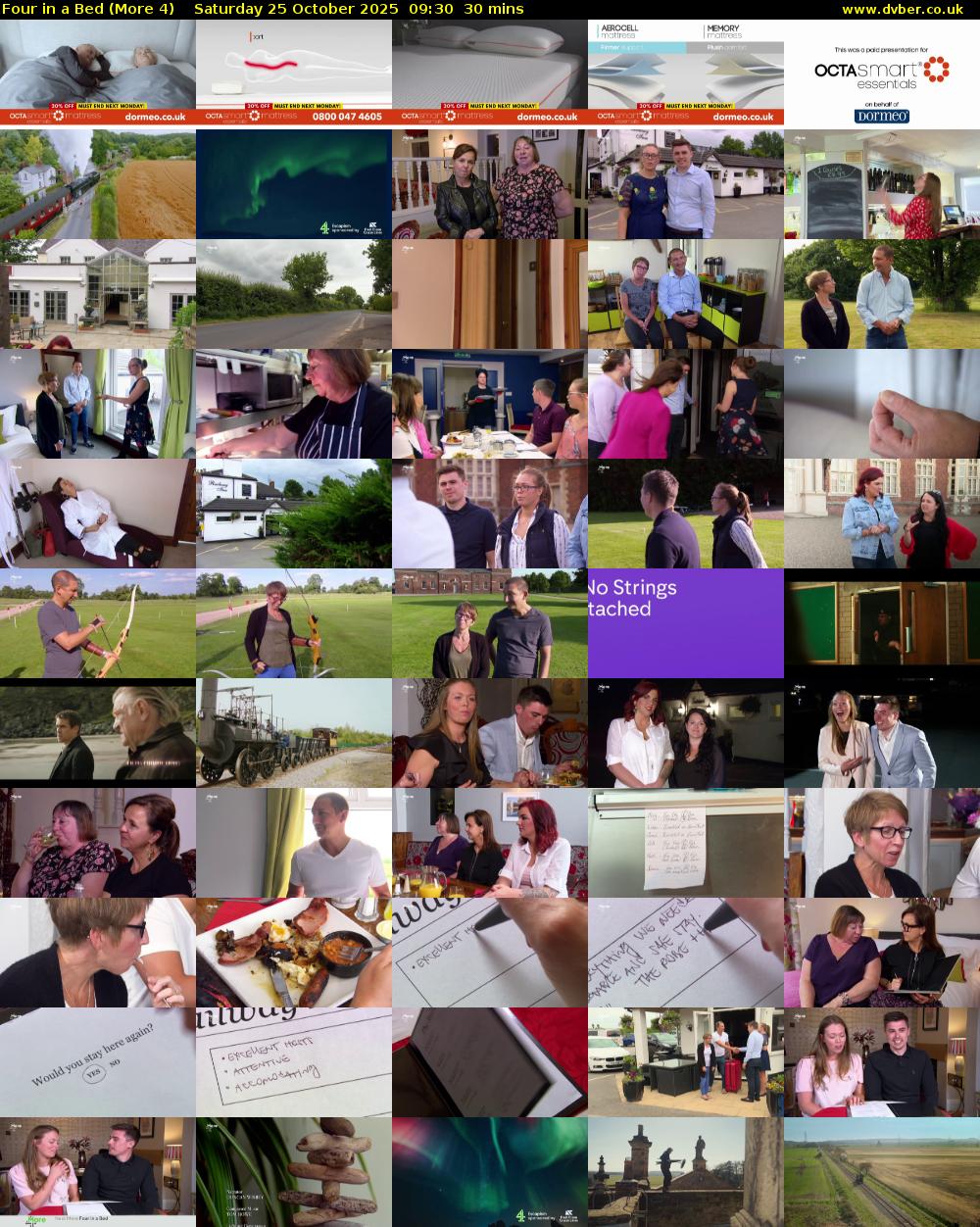 Four in a Bed (More 4) Saturday 25 October 2025 09:30 - 10:00