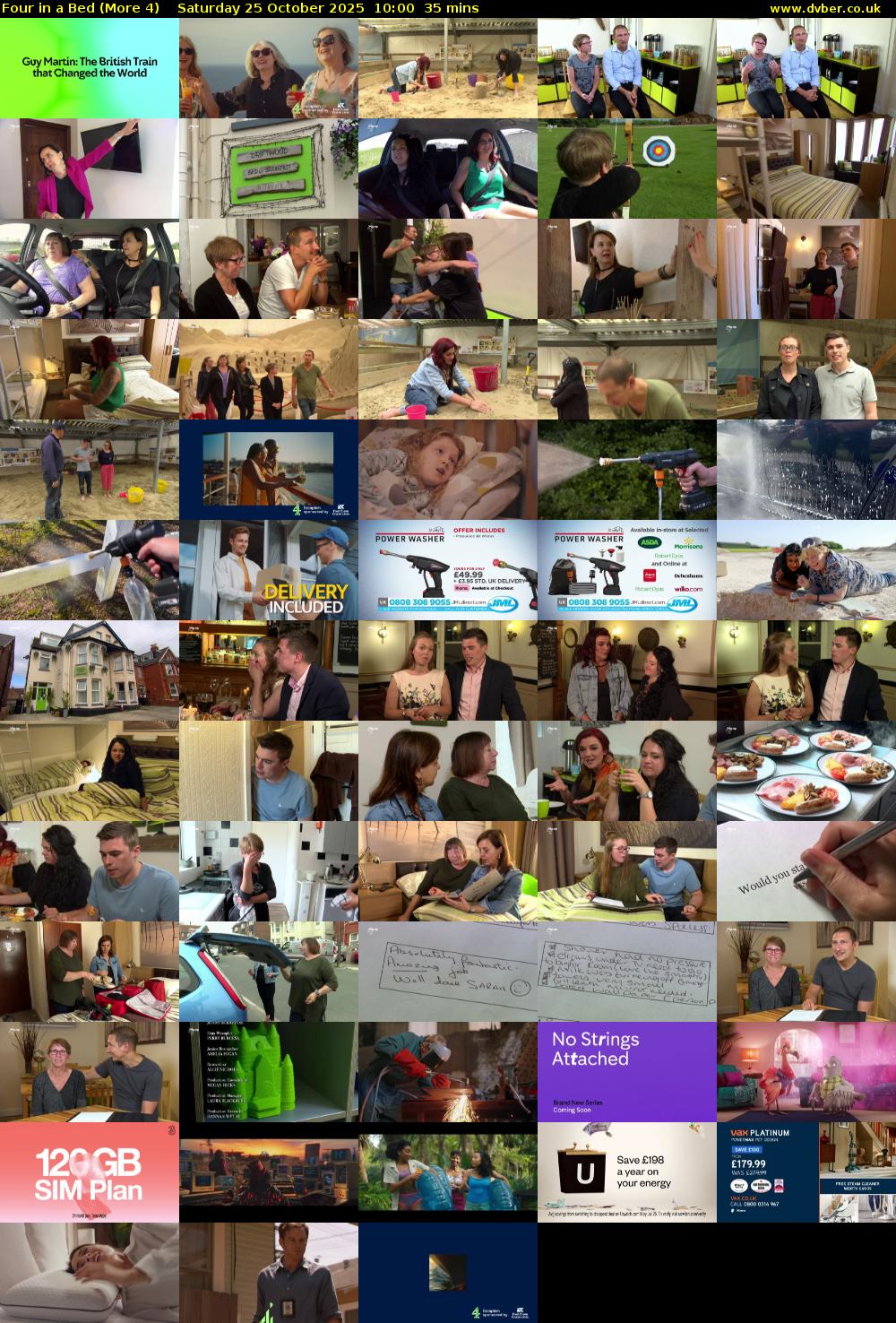 Four in a Bed (More 4) Saturday 25 October 2025 10:00 - 10:35