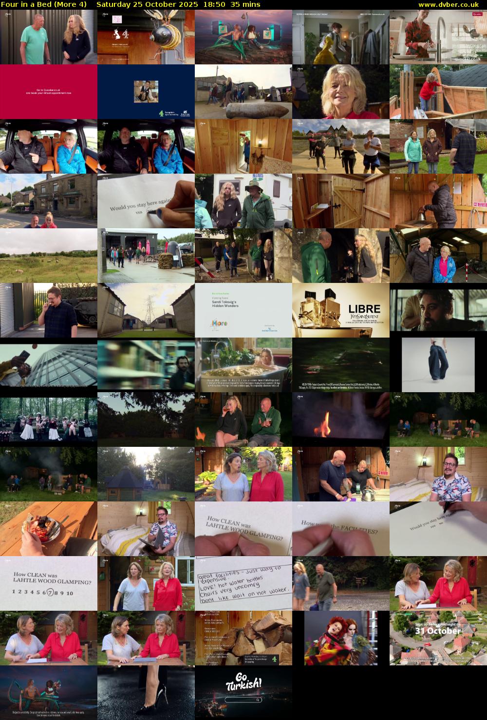 Four in a Bed (More 4) Saturday 25 October 2025 18:50 - 19:25