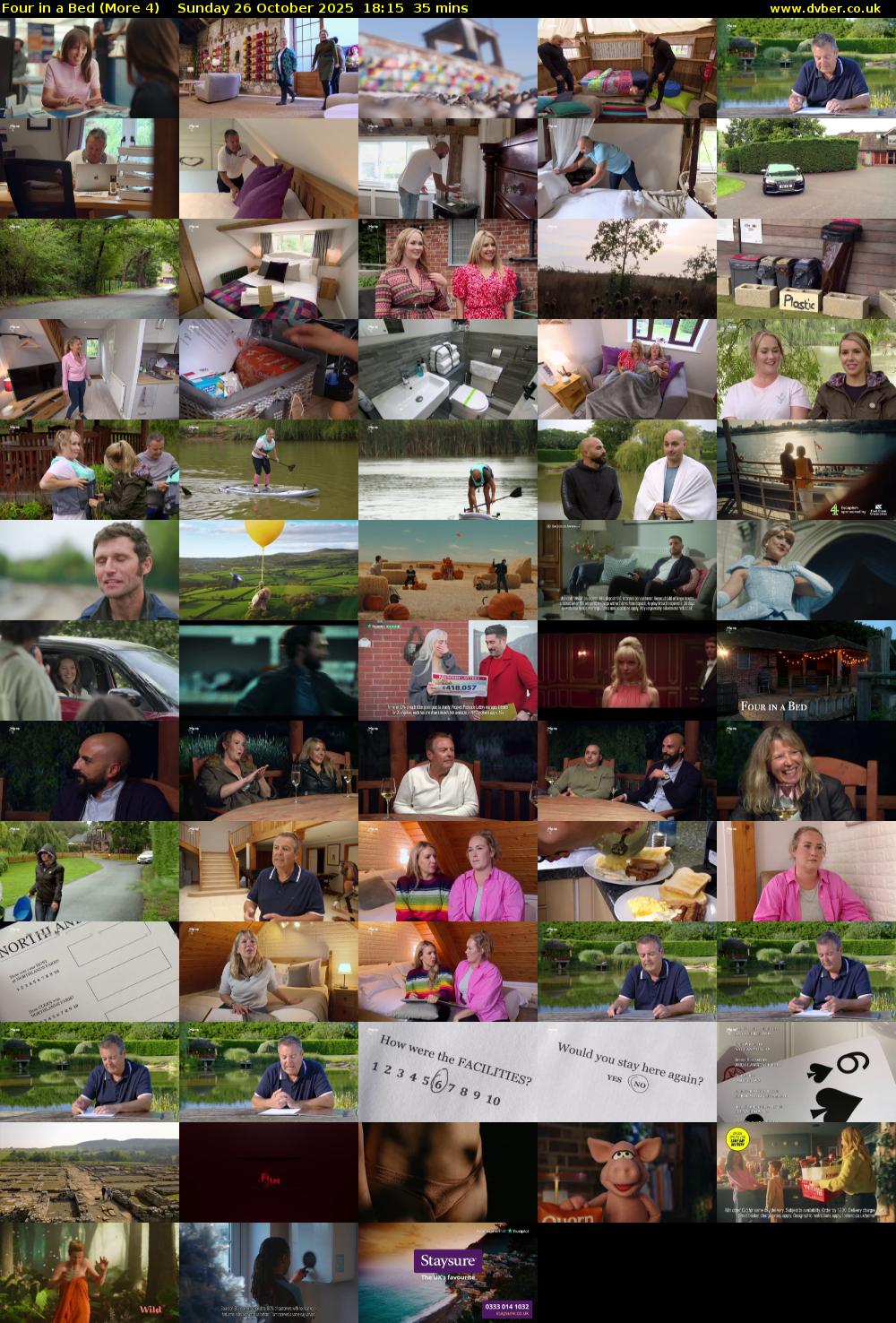 Four in a Bed (More 4) Sunday 26 October 2025 18:15 - 18:50