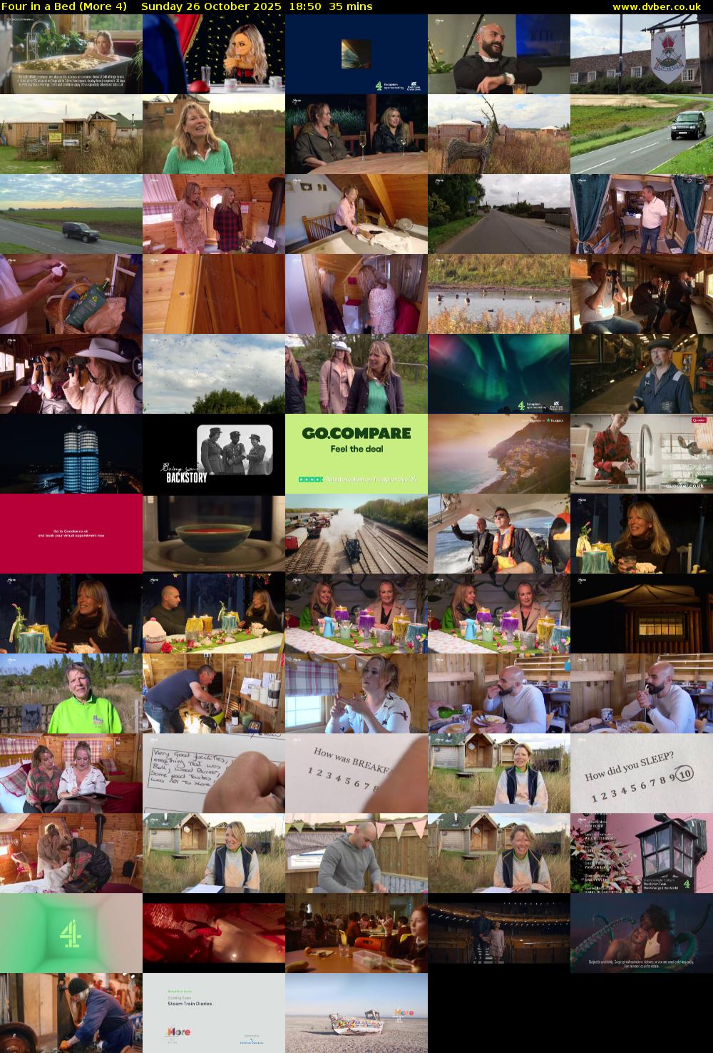 Four in a Bed (More 4) Sunday 26 October 2025 18:50 - 19:25