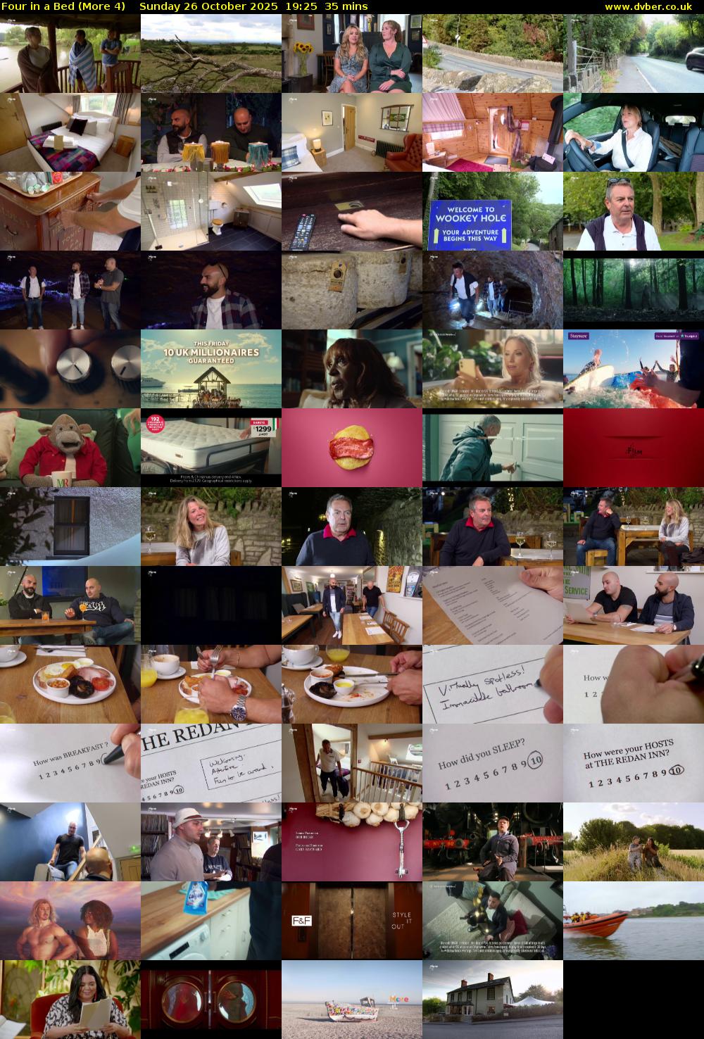 Four in a Bed (More 4) Sunday 26 October 2025 19:25 - 20:00