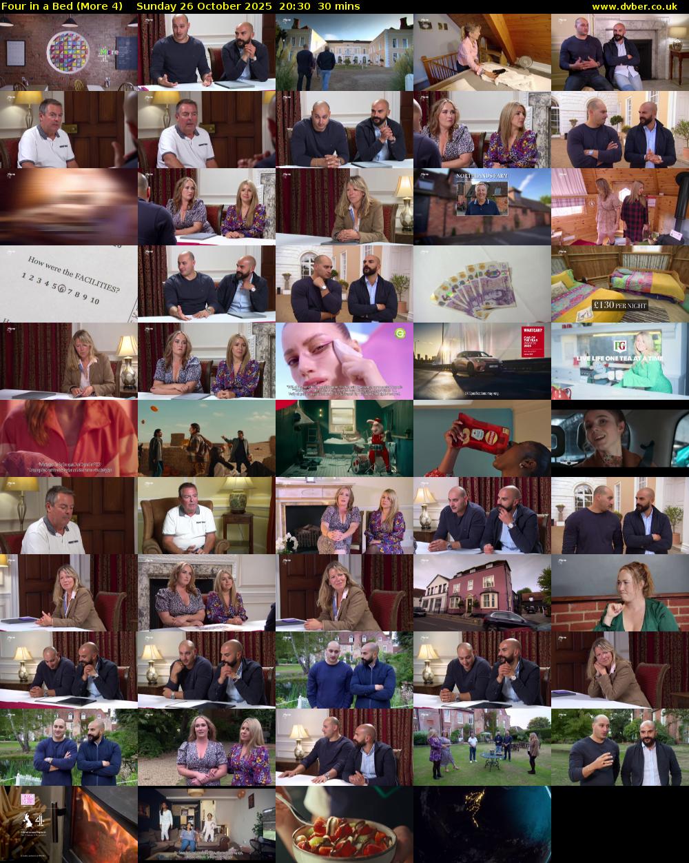 Four in a Bed (More 4) Sunday 26 October 2025 20:30 - 21:00