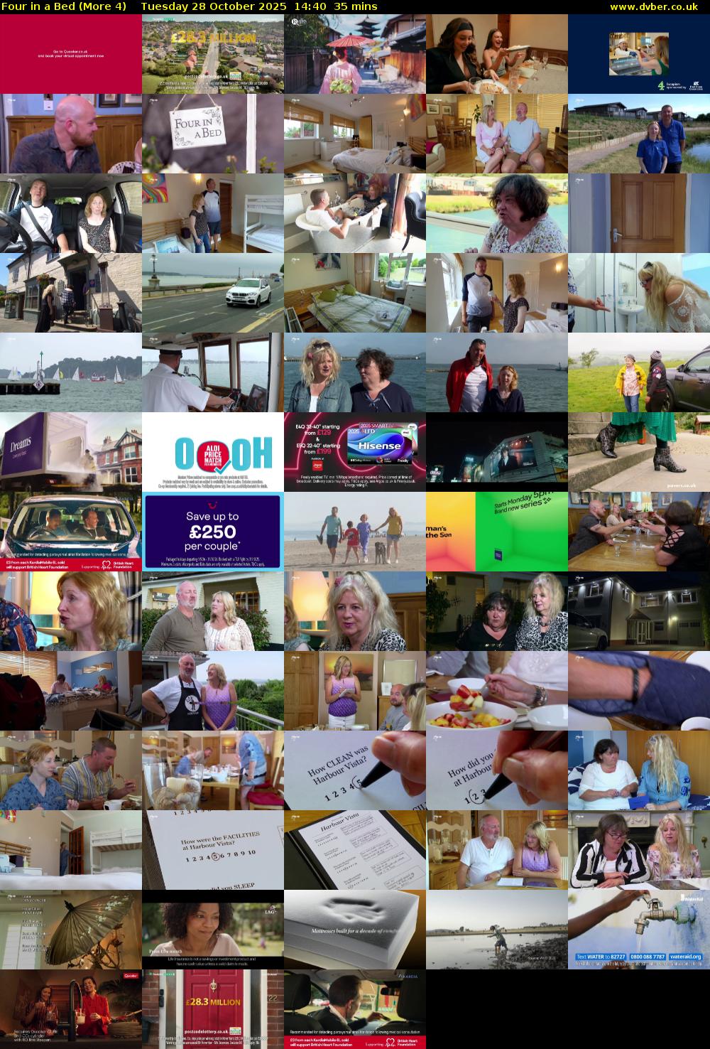 Four in a Bed (More 4) Tuesday 28 October 2025 14:40 - 15:15