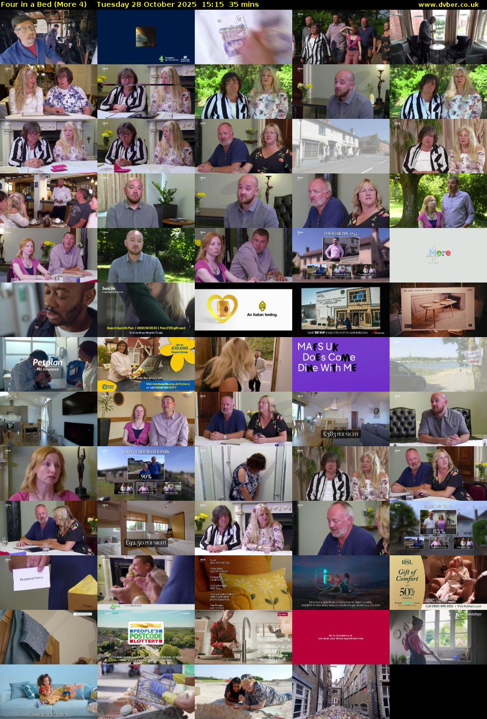 Four in a Bed (More 4) Tuesday 28 October 2025 15:15 - 15:50