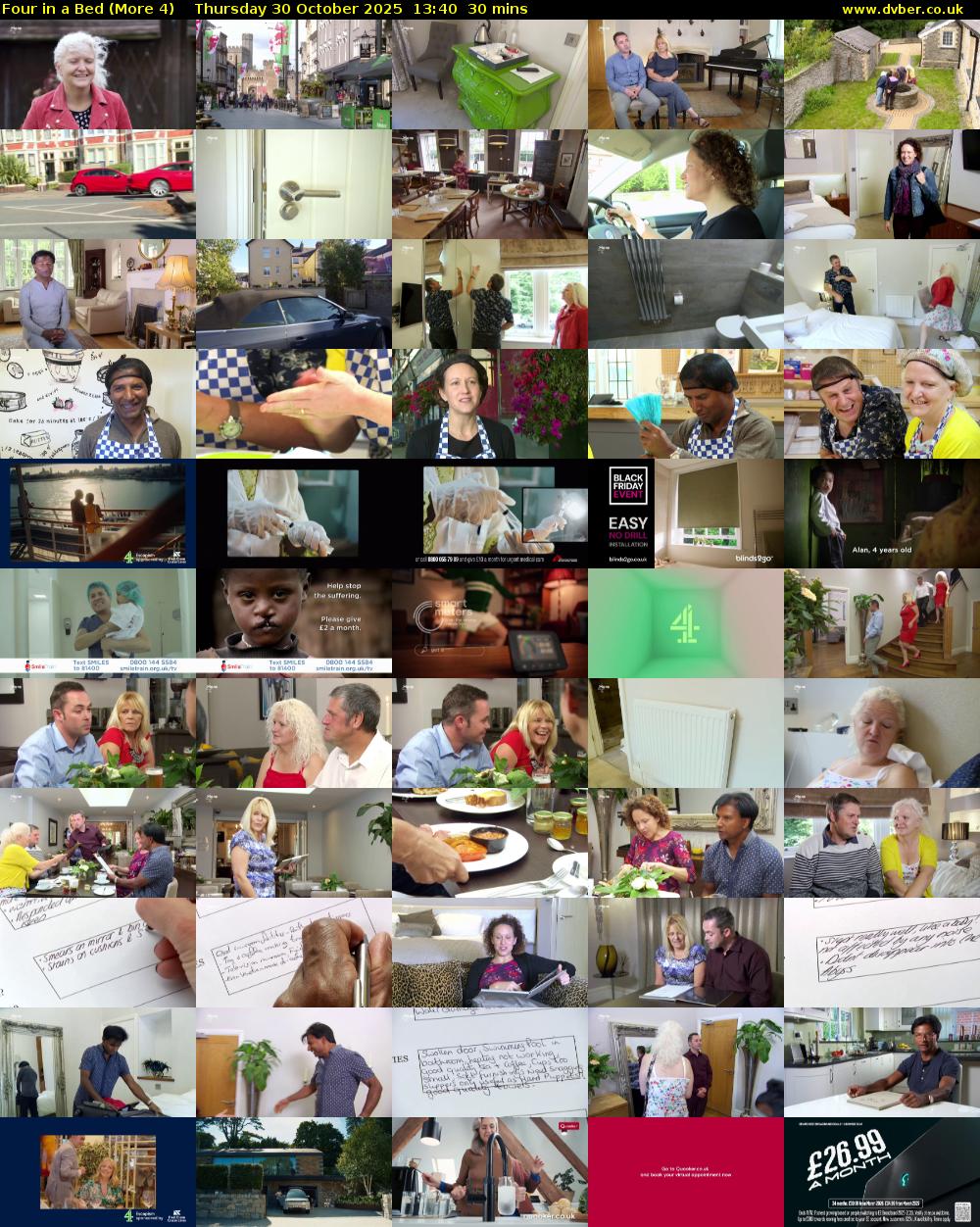 Four in a Bed (More 4) Thursday 30 October 2025 13:40 - 14:10