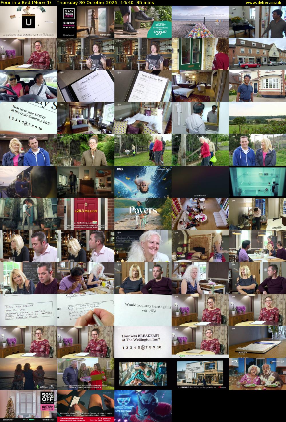 Four in a Bed (More 4) Thursday 30 October 2025 14:40 - 15:15