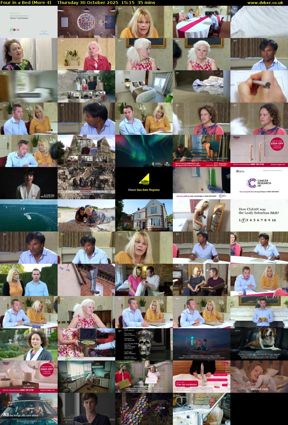 Four in a Bed (More 4) Thursday 30 October 2025 15:15 - 15:50