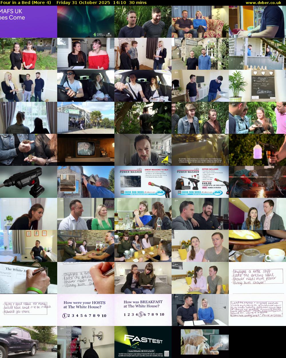 Four in a Bed (More 4) Friday 31 October 2025 14:10 - 14:40