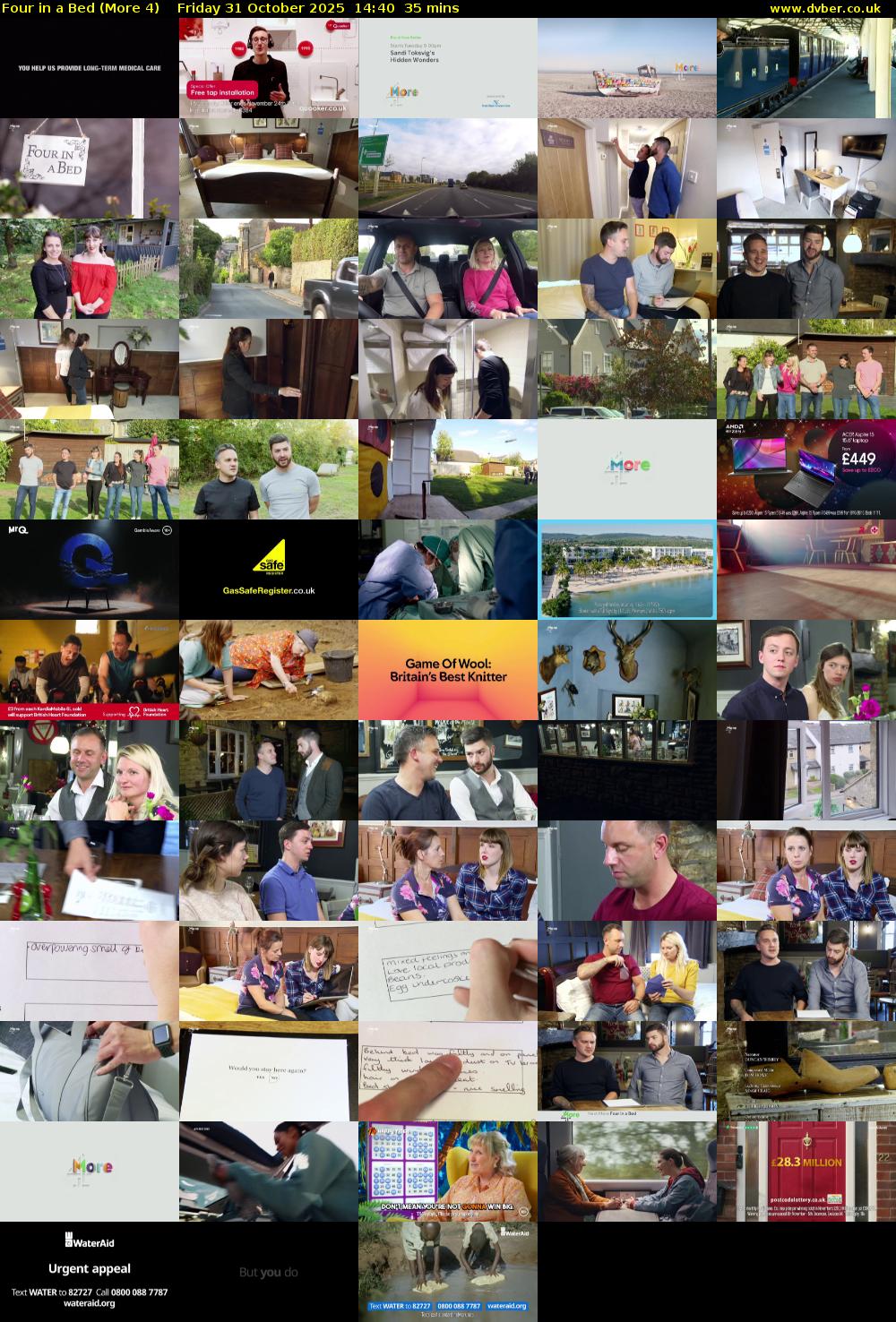 Four in a Bed (More 4) Friday 31 October 2025 14:40 - 15:15