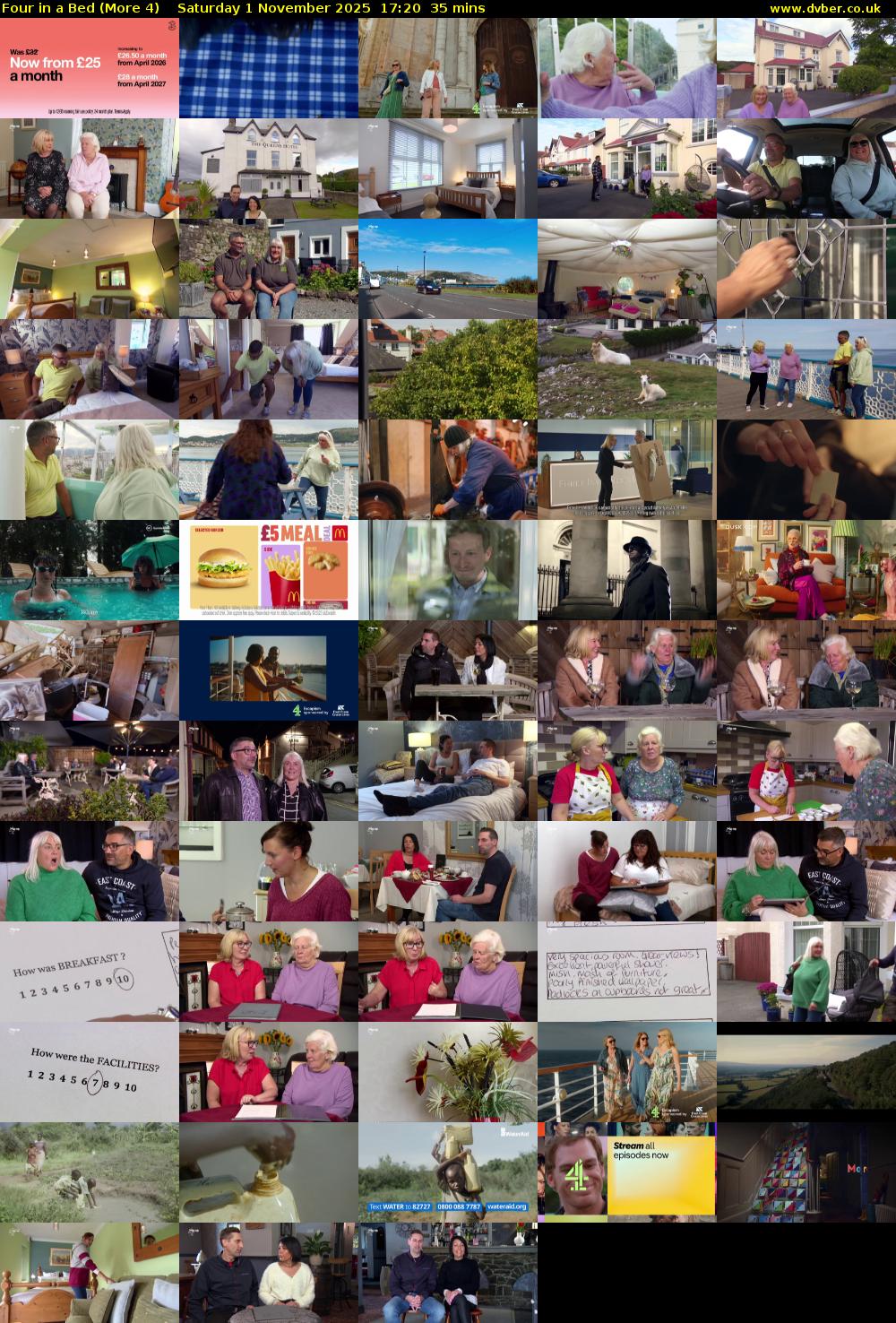 Four in a Bed (More 4) Saturday 1 November 2025 17:20 - 17:55