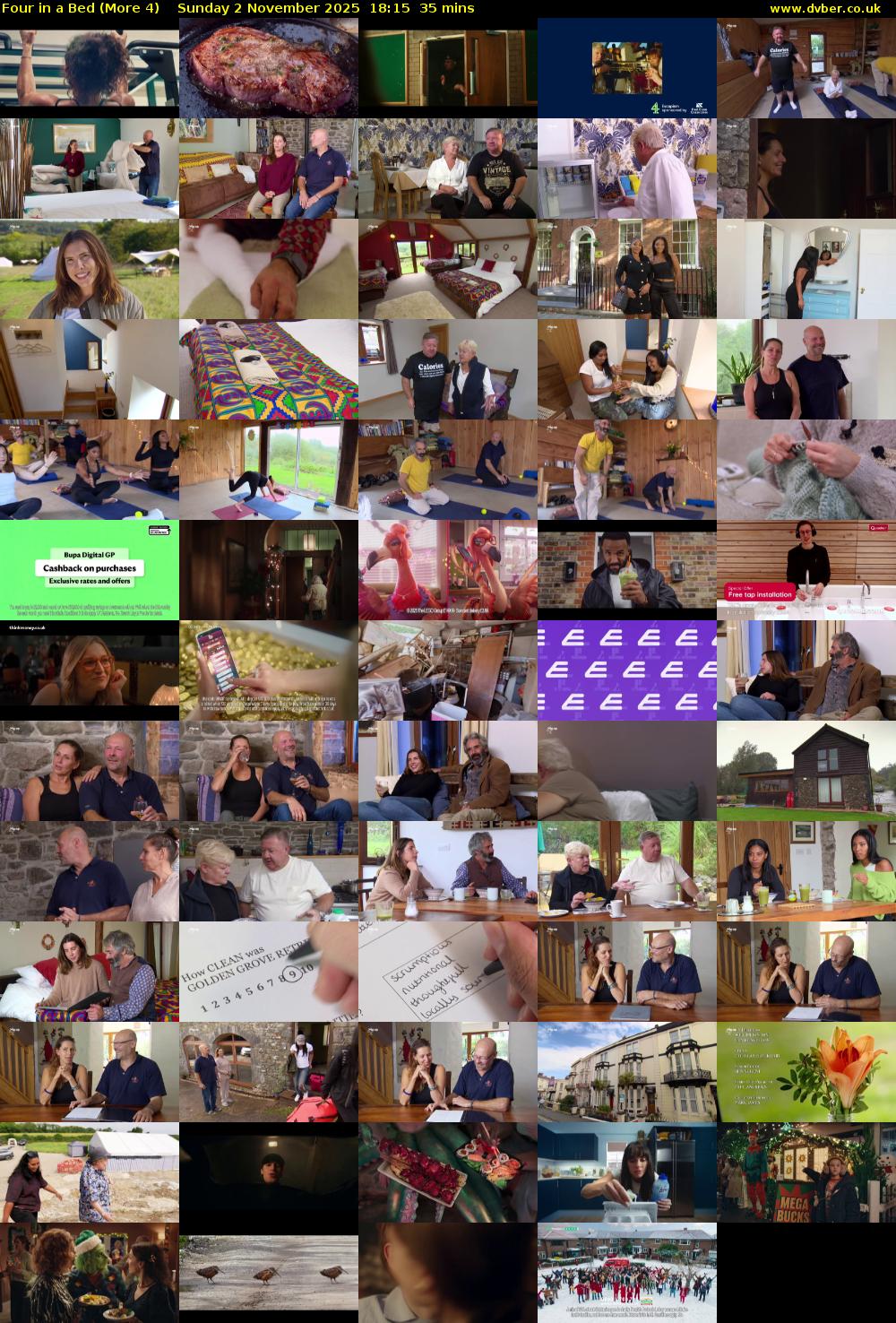 Four in a Bed (More 4) Sunday 2 November 2025 18:15 - 18:50