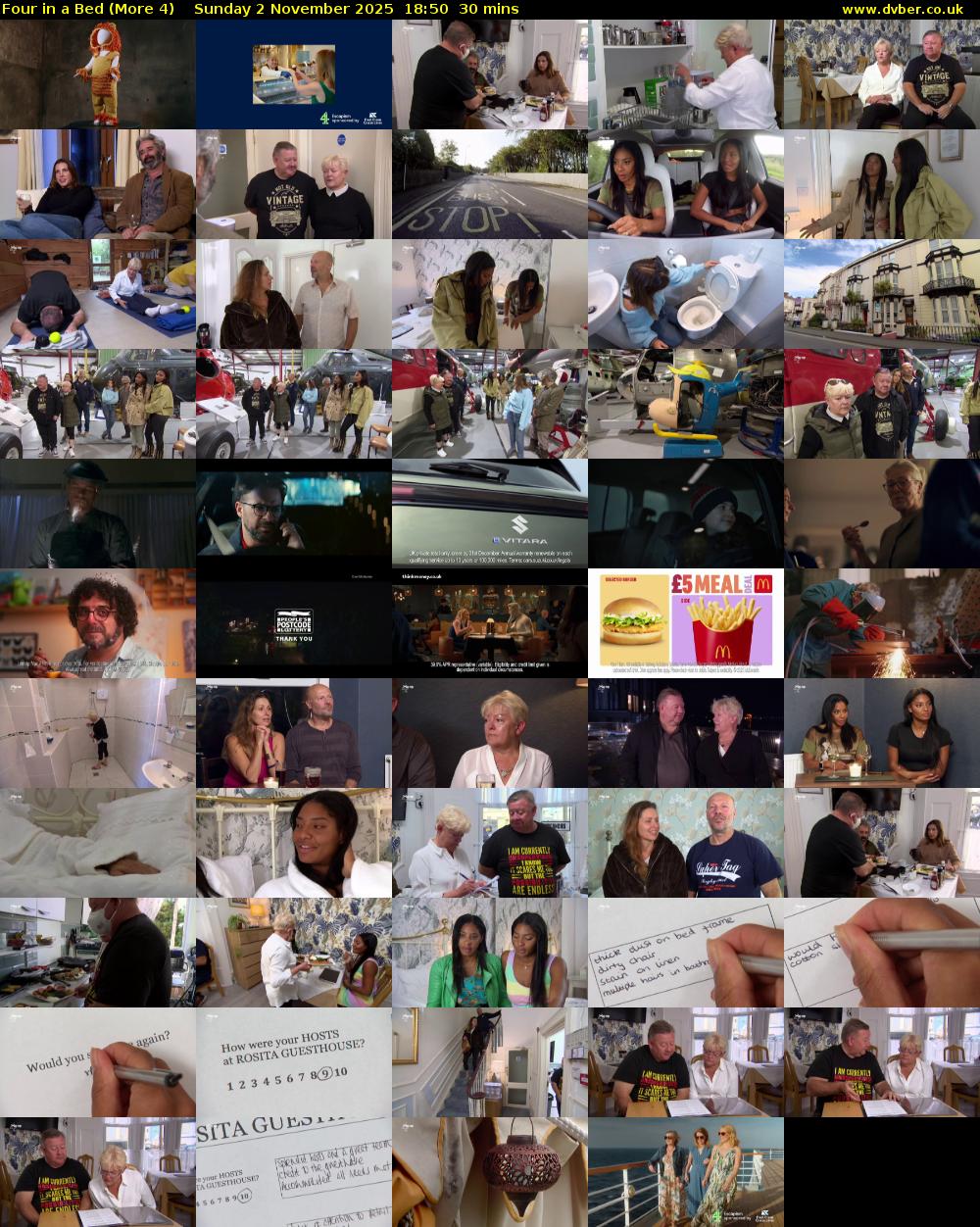 Four in a Bed (More 4) Sunday 2 November 2025 18:50 - 19:20