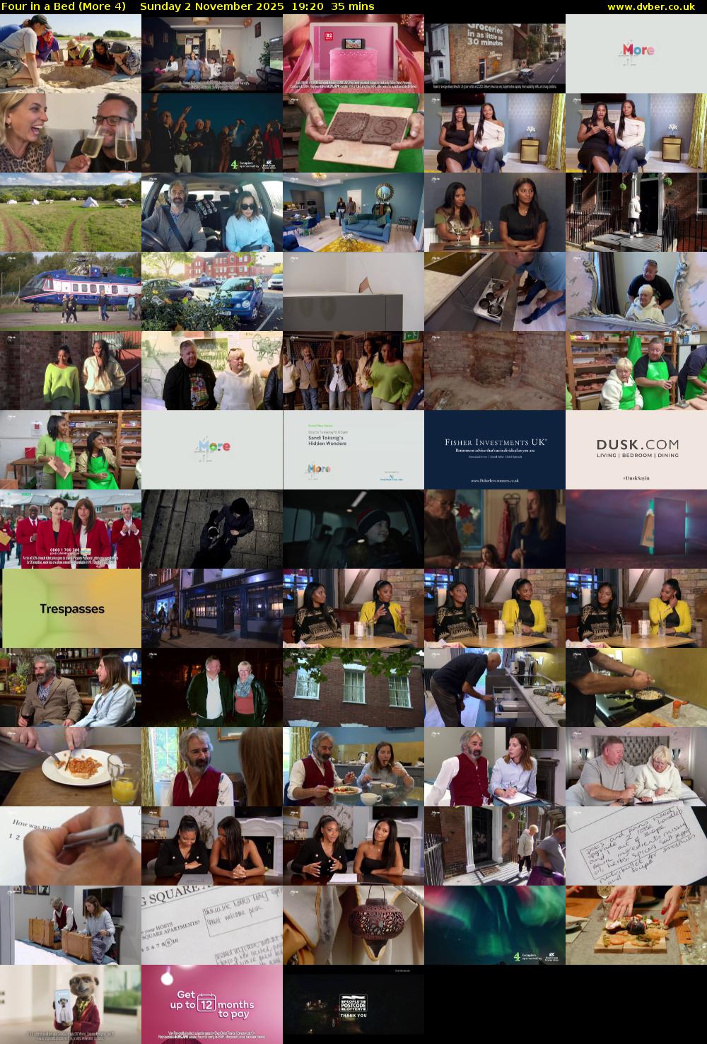 Four in a Bed (More 4) Sunday 2 November 2025 19:20 - 19:55