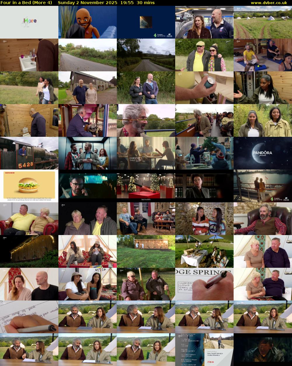 Four in a Bed (More 4) Sunday 2 November 2025 19:55 - 20:25