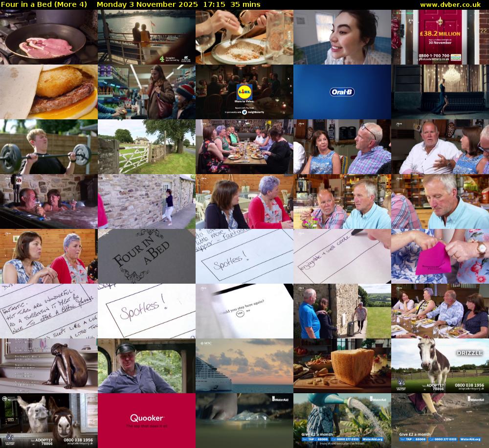 Four in a Bed (More 4) Monday 3 November 2025 17:15 - 17:50