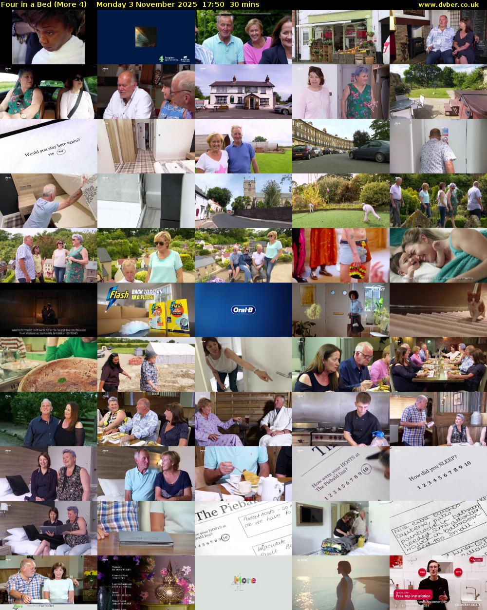 Four in a Bed (More 4) Monday 3 November 2025 17:50 - 18:20