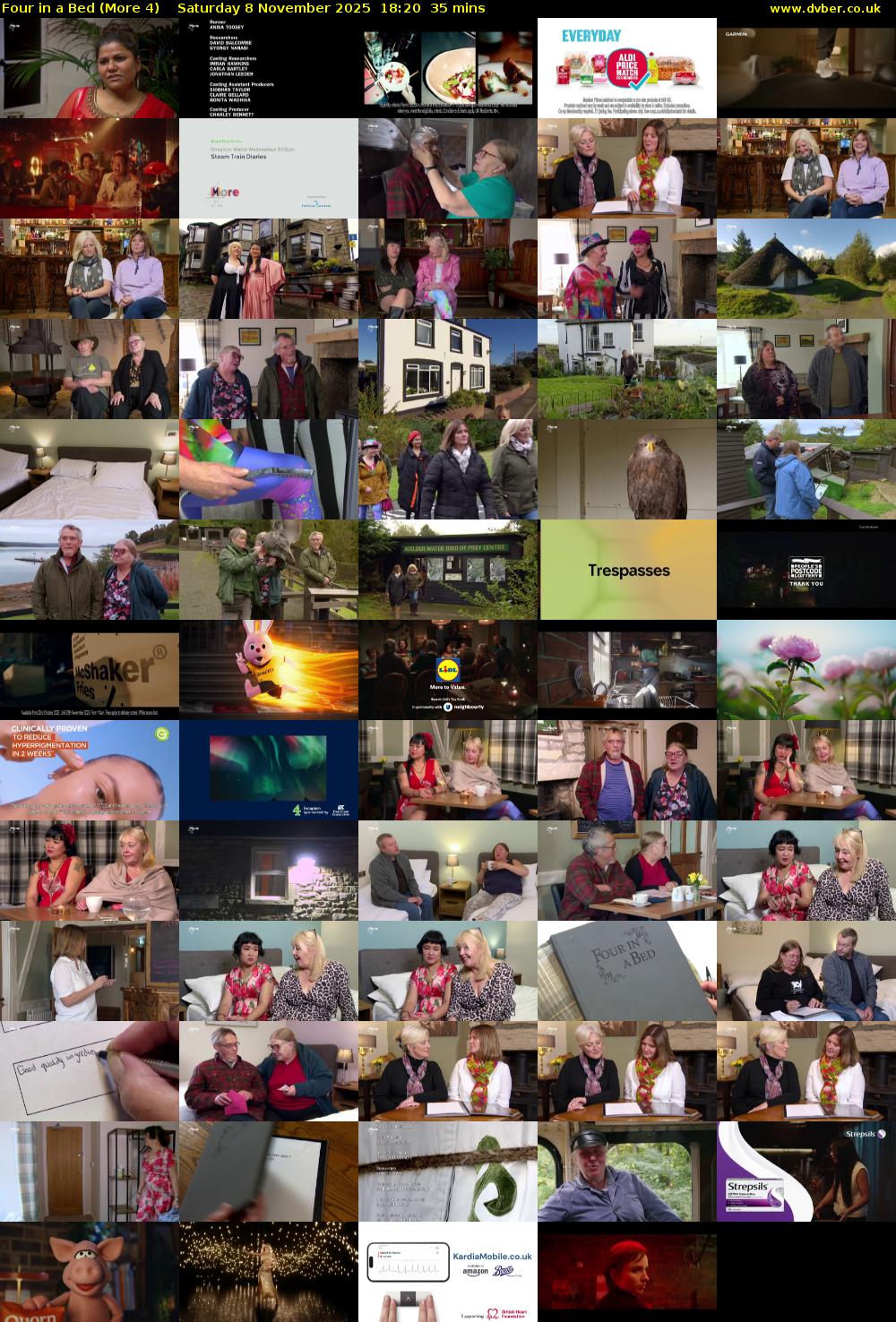 Four in a Bed (More 4) Saturday 8 November 2025 18:20 - 18:55