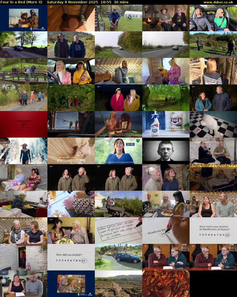 Four in a Bed (More 4) Saturday 8 November 2025 18:55 - 19:25