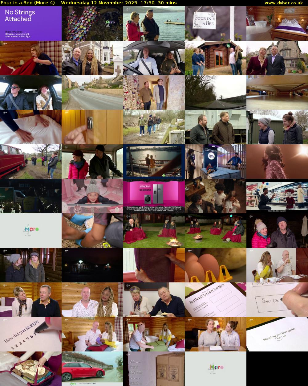 Four in a Bed (More 4) Wednesday 12 November 2025 17:50 - 18:20