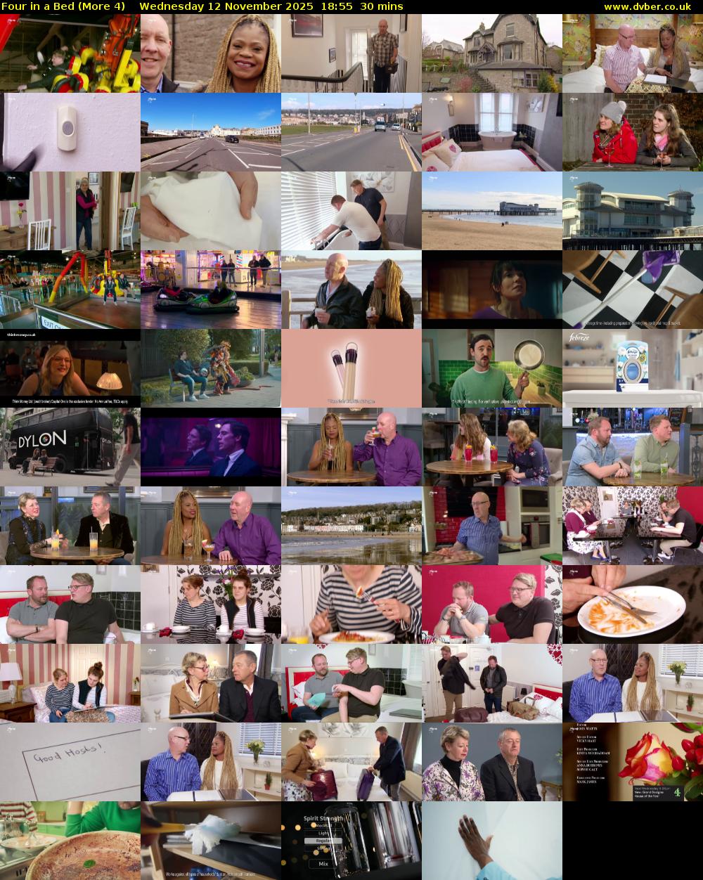 Four in a Bed (More 4) Wednesday 12 November 2025 18:55 - 19:25