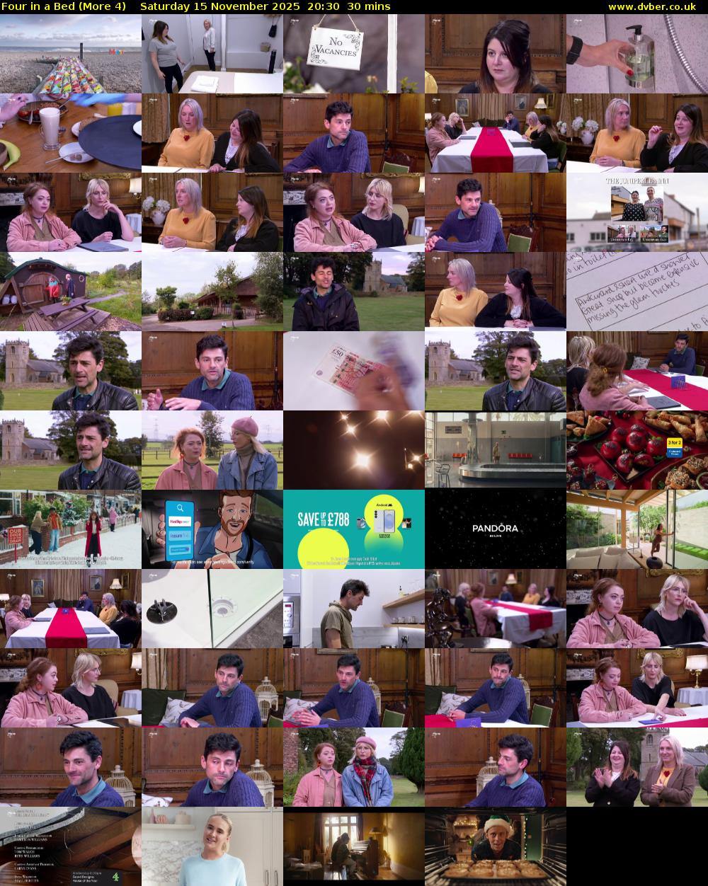 Four in a Bed (More 4) Saturday 15 November 2025 20:30 - 21:00