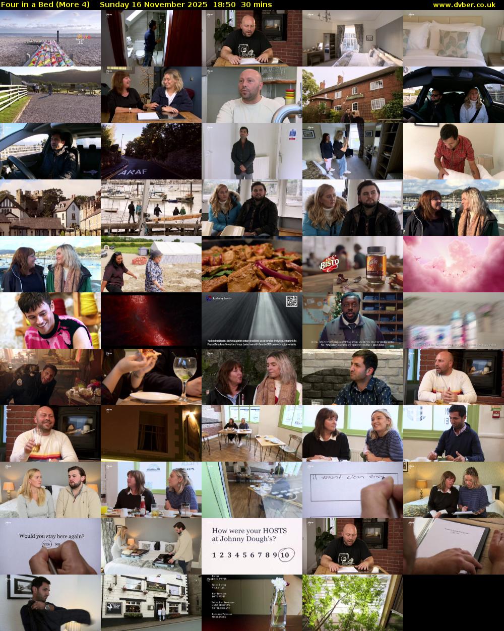 Four in a Bed (More 4) Sunday 16 November 2025 18:50 - 19:20