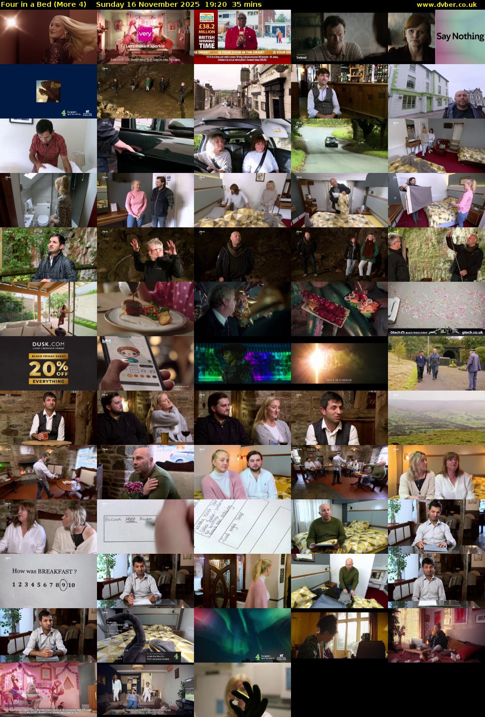 Four in a Bed (More 4) Sunday 16 November 2025 19:20 - 19:55