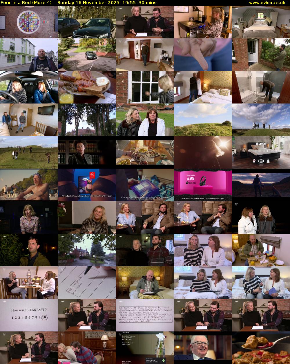 Four in a Bed (More 4) Sunday 16 November 2025 19:55 - 20:25