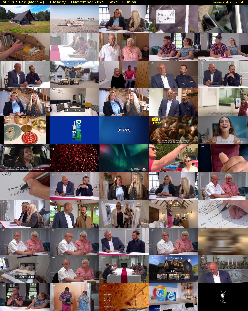 Four in a Bed (More 4) Tuesday 18 November 2025 19:25 - 19:55