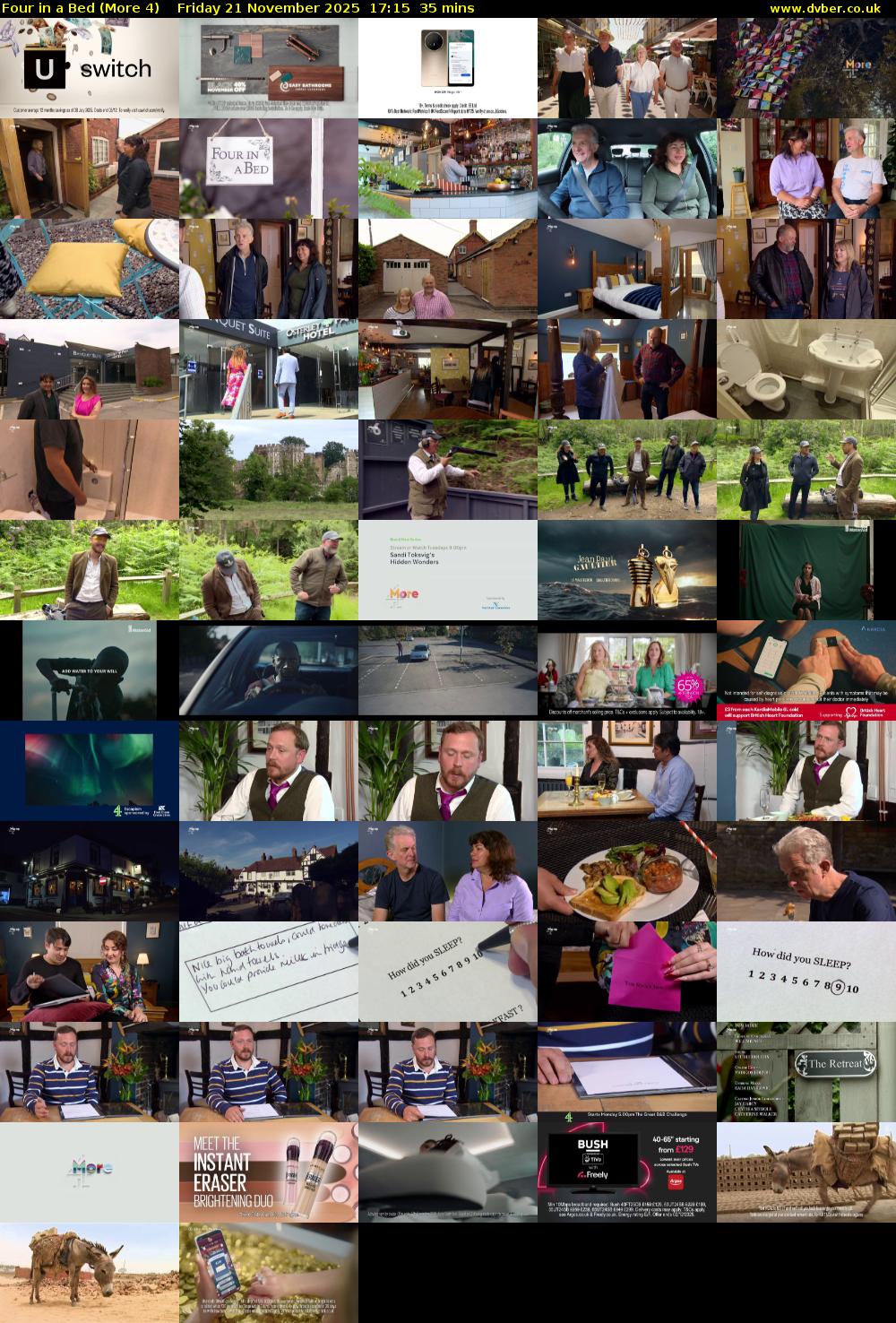 Four in a Bed (More 4) Friday 21 November 2025 17:15 - 17:50