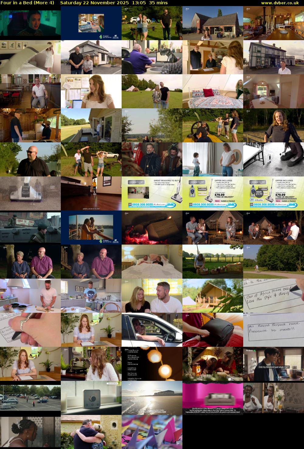 Four in a Bed (More 4) Saturday 22 November 2025 13:05 - 13:40