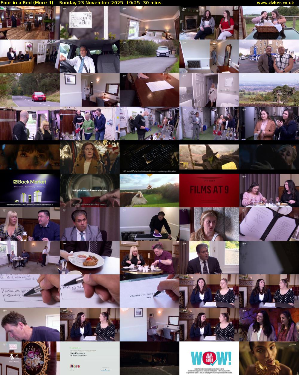 Four in a Bed (More 4) Sunday 23 November 2025 19:25 - 19:55