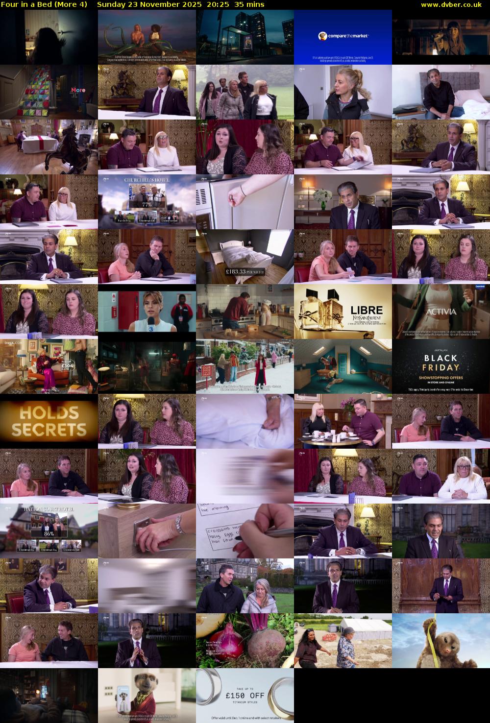 Four in a Bed (More 4) Sunday 23 November 2025 20:25 - 21:00