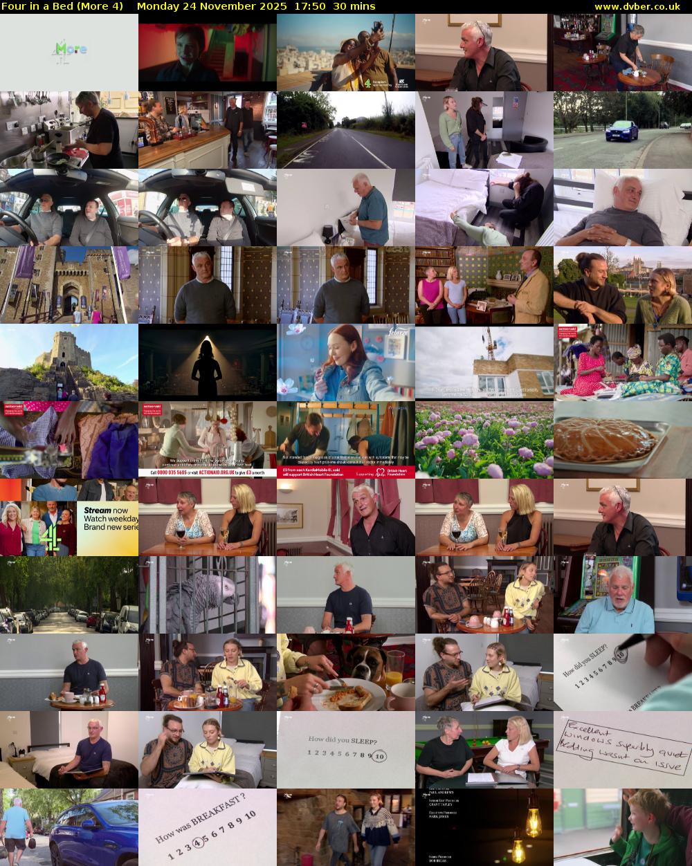 Four in a Bed (More 4) Monday 24 November 2025 17:50 - 18:20