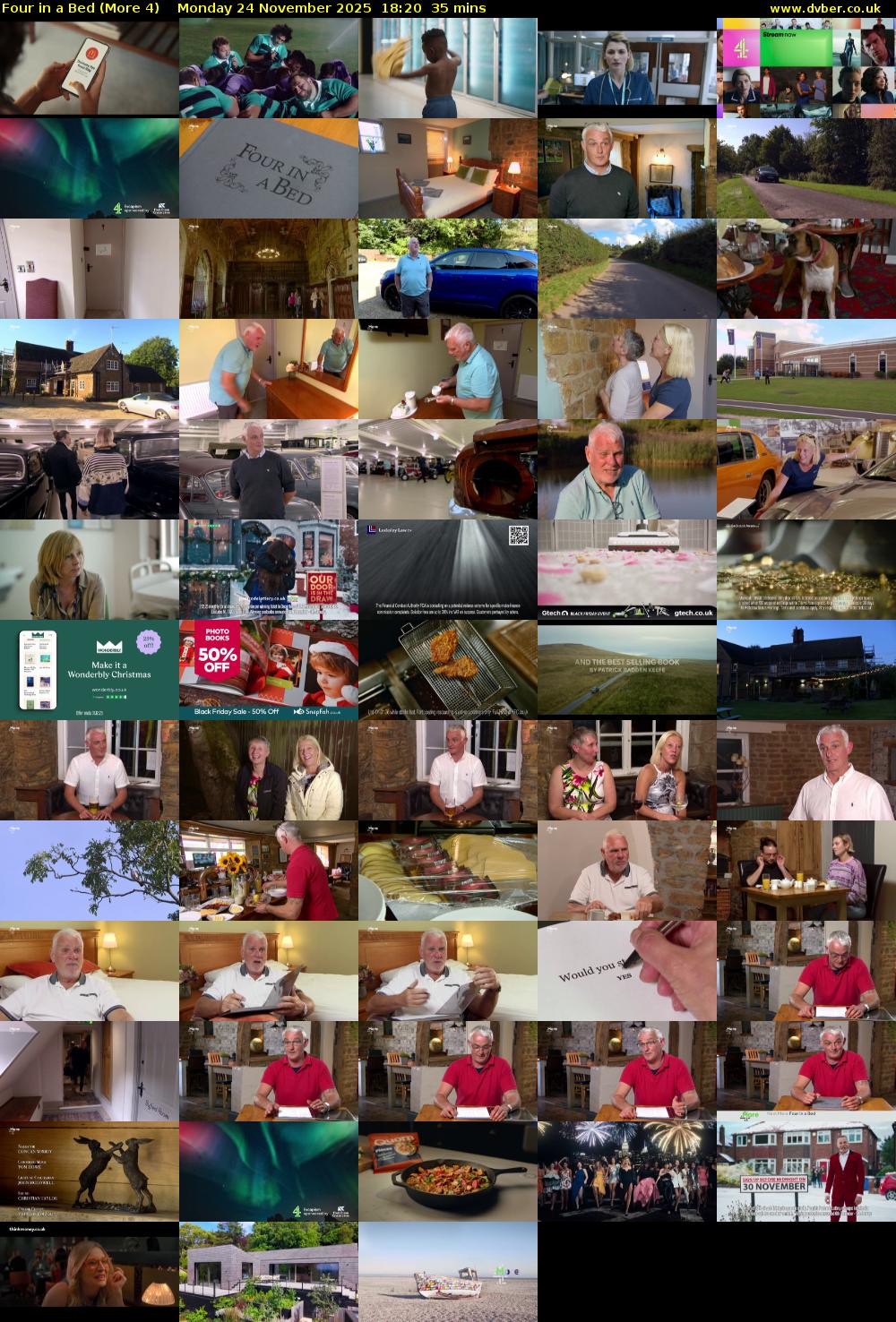 Four in a Bed (More 4) Monday 24 November 2025 18:20 - 18:55