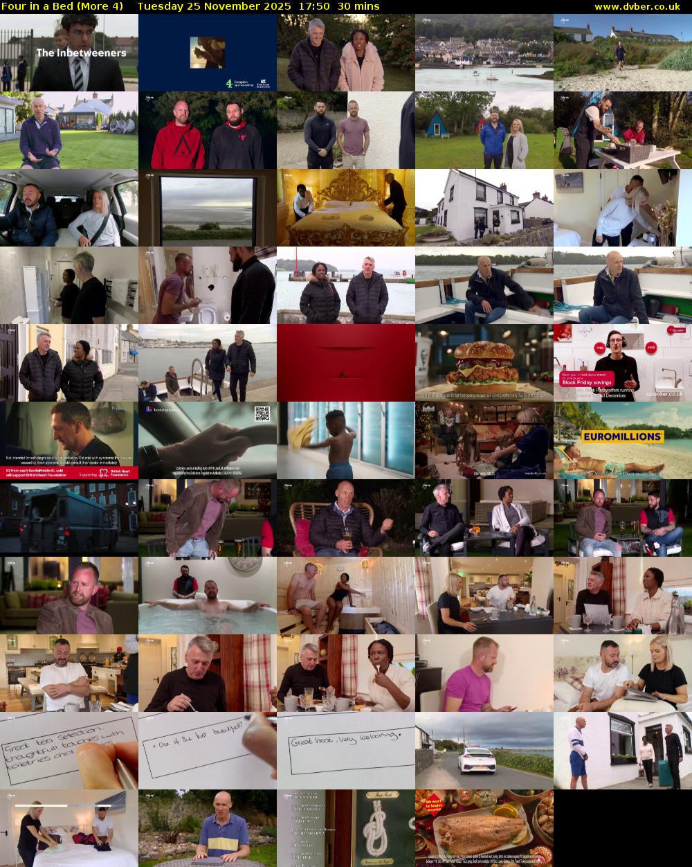 Four in a Bed (More 4) Tuesday 25 November 2025 17:50 - 18:20