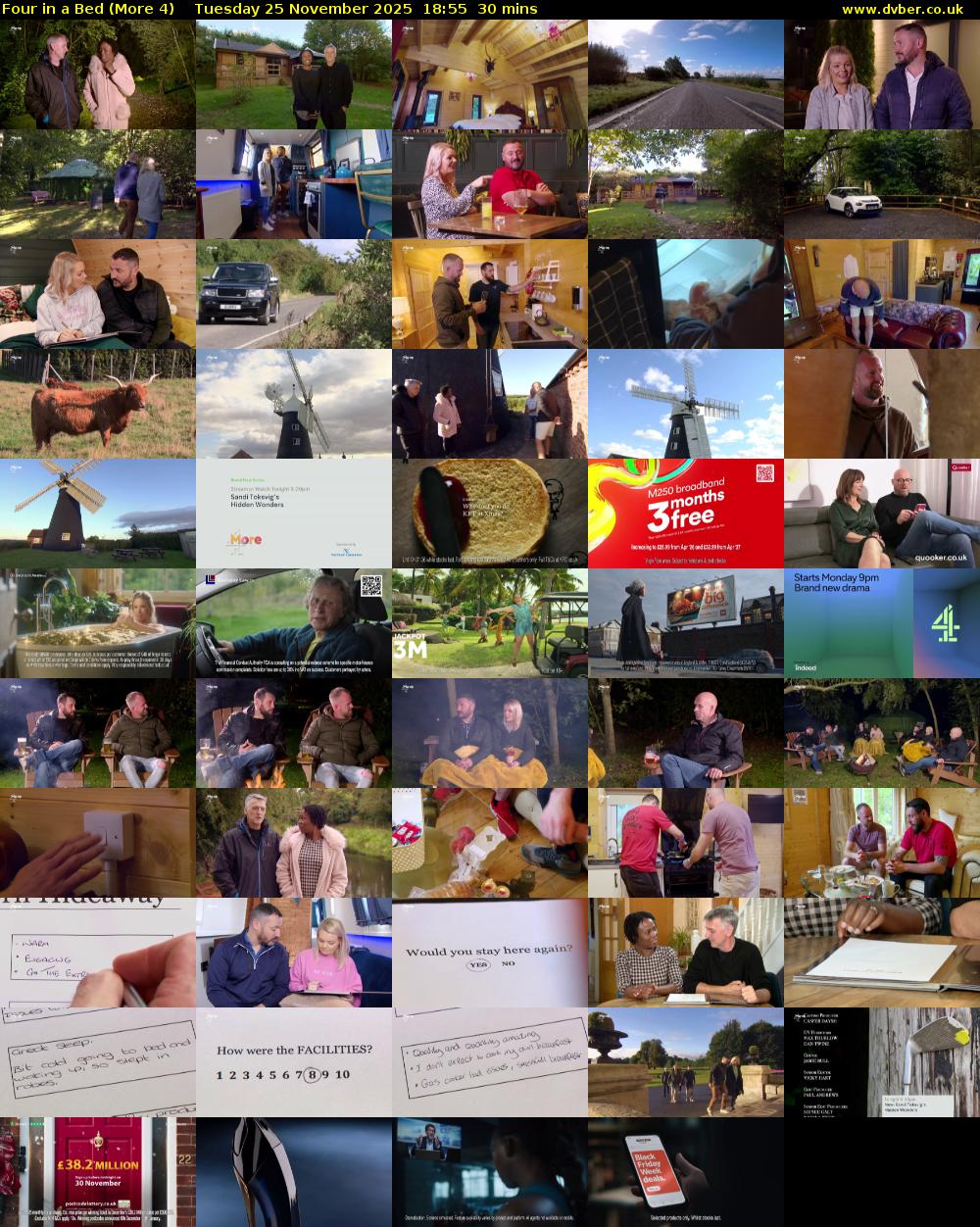 Four in a Bed (More 4) Tuesday 25 November 2025 18:55 - 19:25