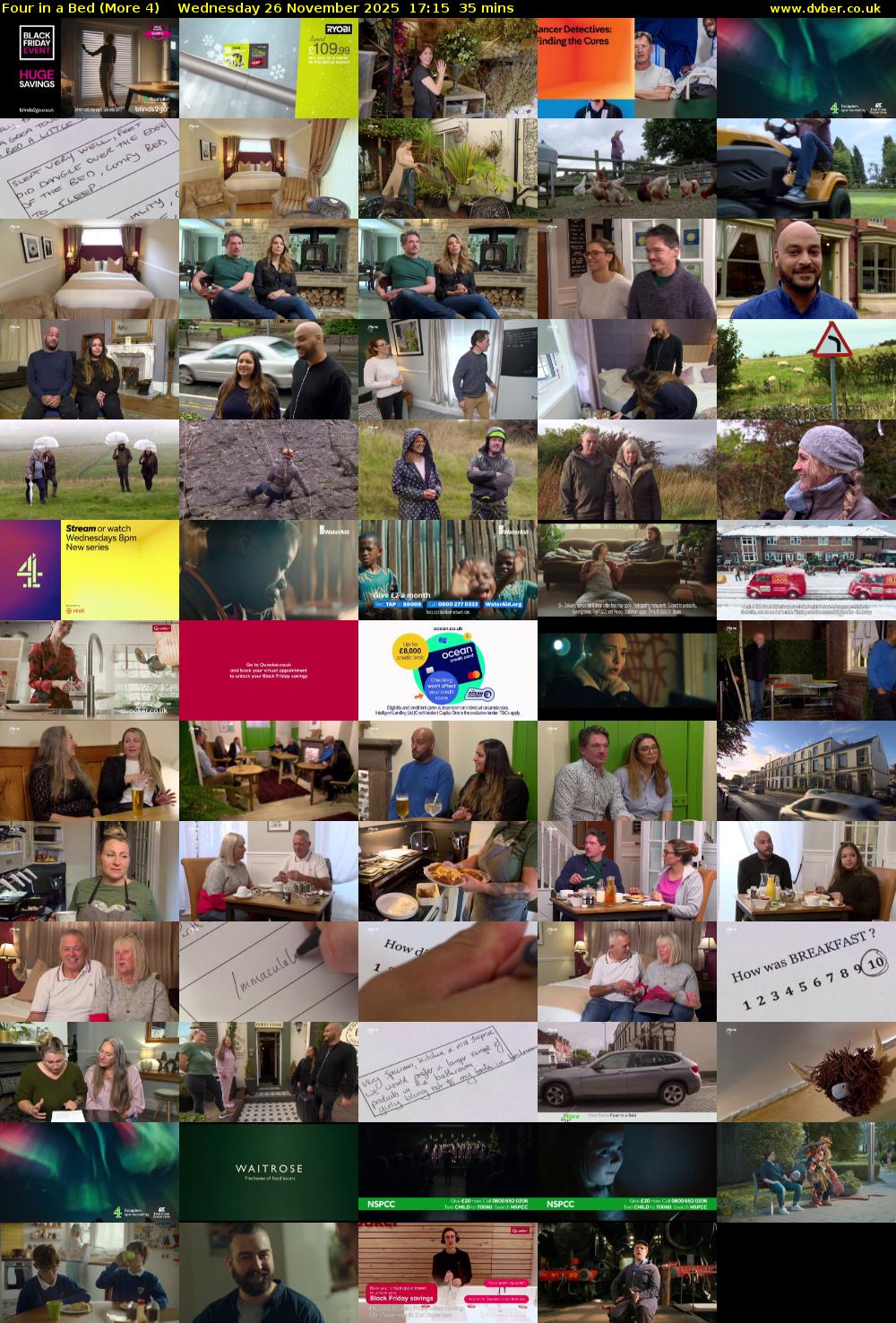 Four in a Bed (More 4) Wednesday 26 November 2025 17:15 - 17:50