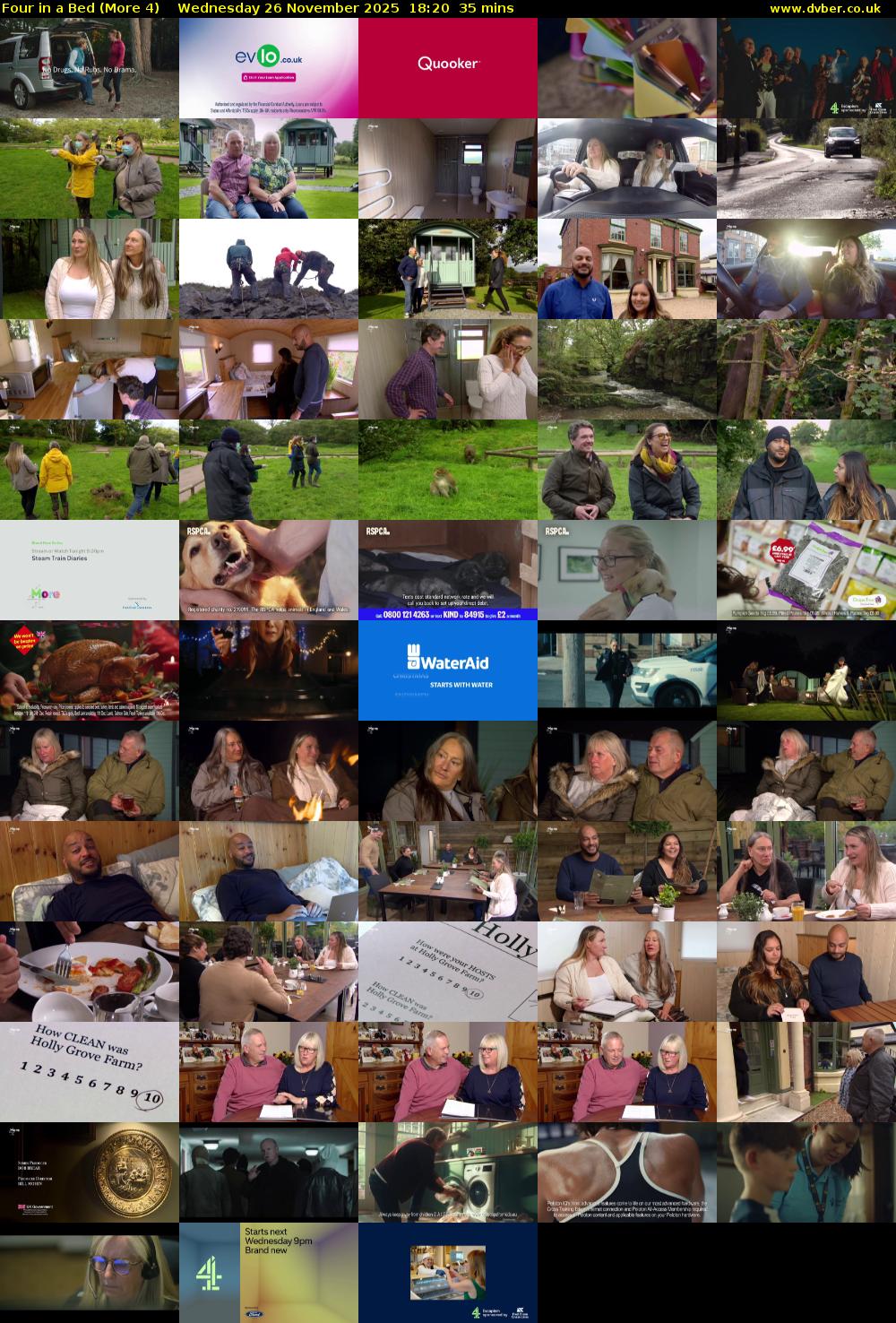 Four in a Bed (More 4) Wednesday 26 November 2025 18:20 - 18:55