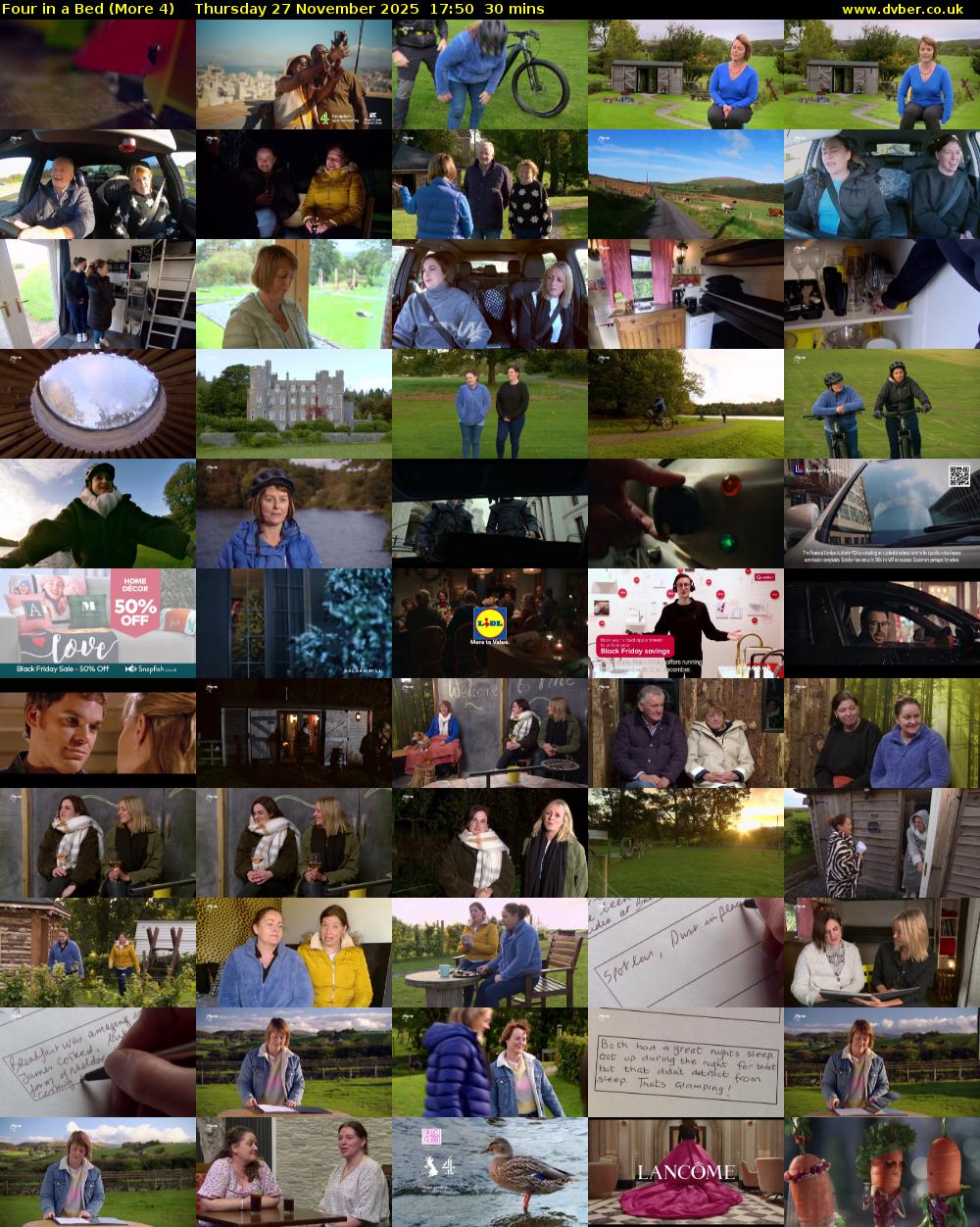 Four in a Bed (More 4) Thursday 27 November 2025 17:50 - 18:20