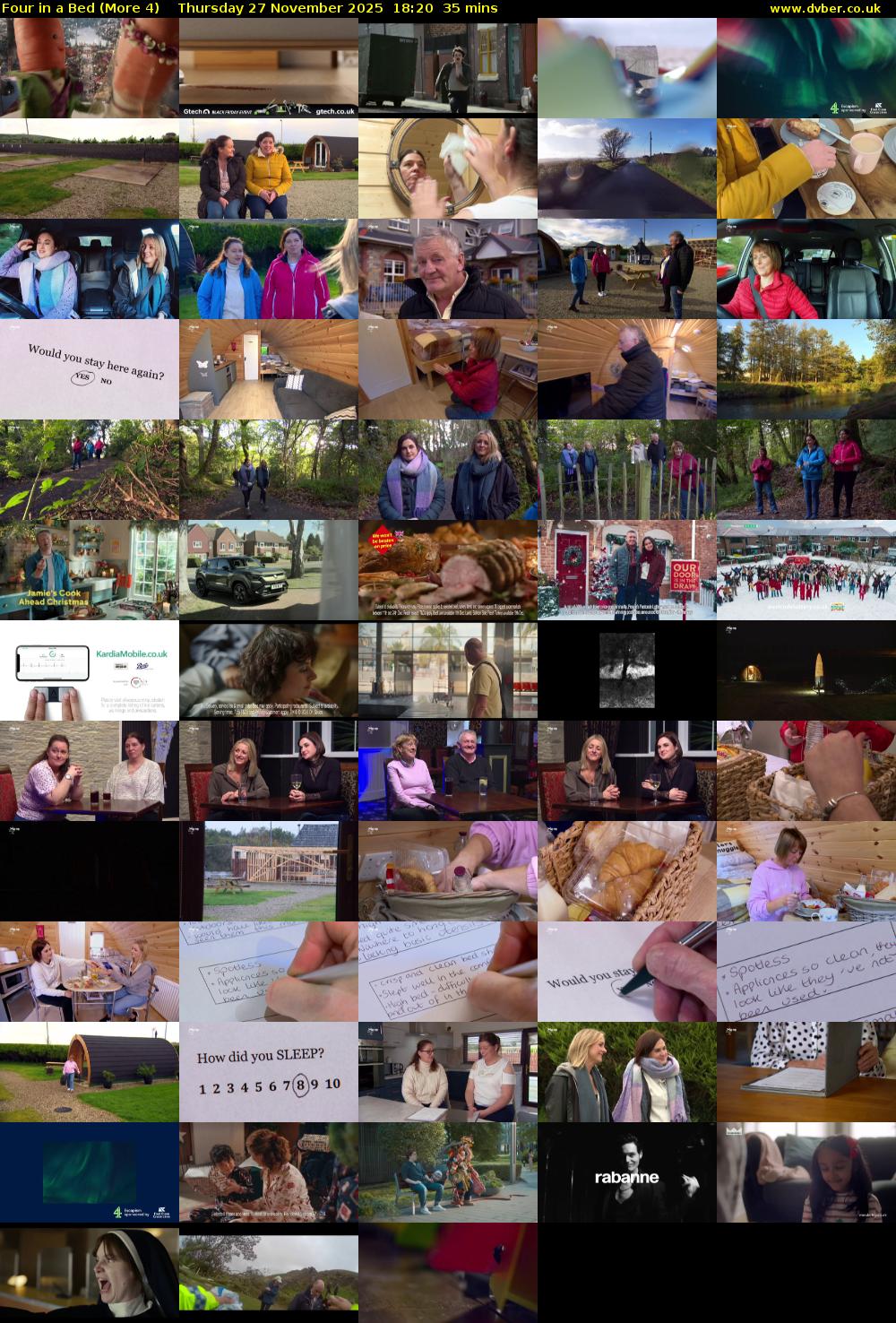 Four in a Bed (More 4) Thursday 27 November 2025 18:20 - 18:55