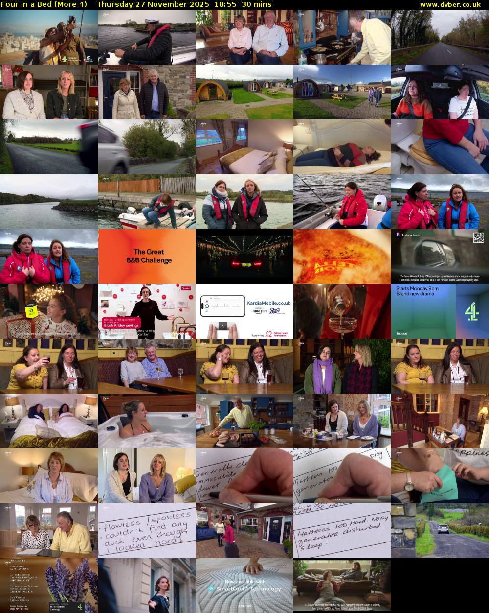 Four in a Bed (More 4) Thursday 27 November 2025 18:55 - 19:25