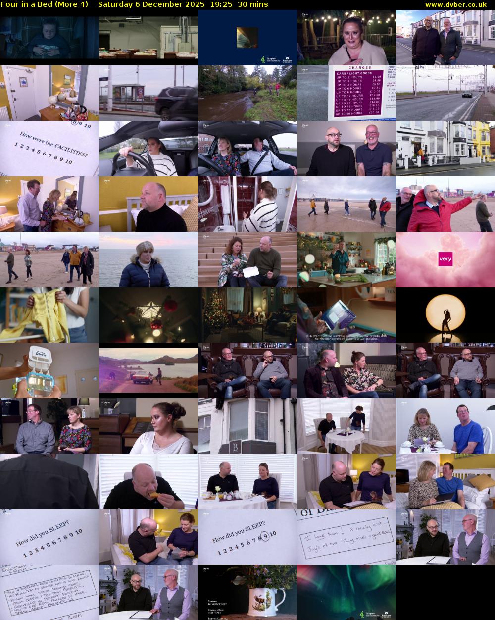 Four in a Bed (More 4) Saturday 6 December 2025 19:25 - 19:55