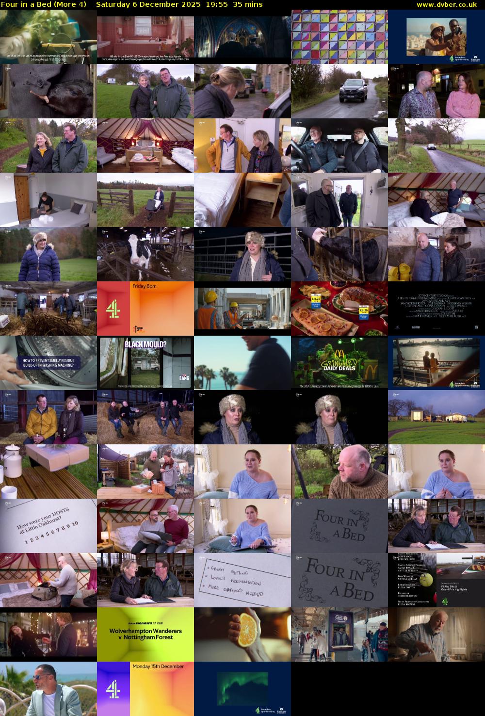 Four in a Bed (More 4) Saturday 6 December 2025 19:55 - 20:30